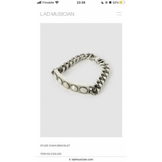 ラッドミュージシャン(LAD MUSICIAN)のlad musician STUDS CHAIN BRACELET ブレスレット(ブレスレット)