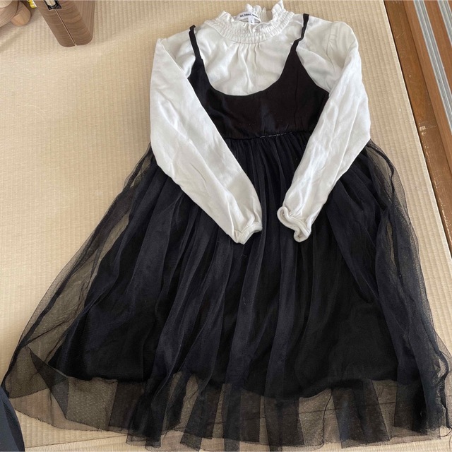 GLOBAL WORK(グローバルワーク)のチュールワンピ キッズ/ベビー/マタニティのキッズ服女の子用(90cm~)(ワンピース)の商品写真