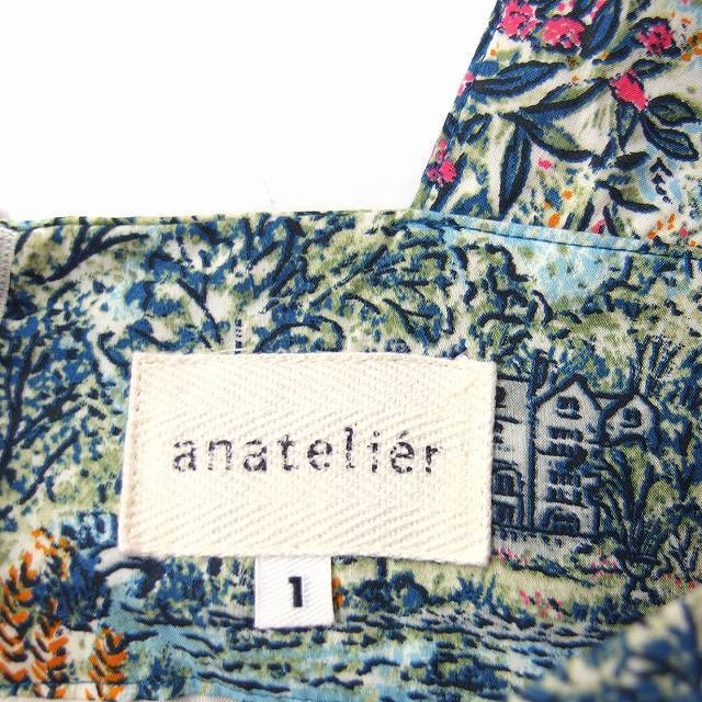 anatelier(アナトリエ)のアナトリエ ANATELIER イラストプリントワンピース フレア ノースリーブ レディースのワンピース(ひざ丈ワンピース)の商品写真