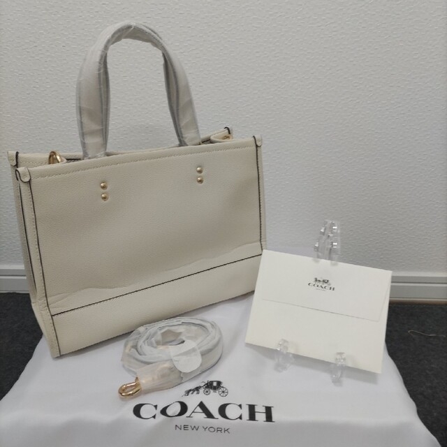 COACH コーチ デンプシーキャリオール ショルダー ハンドバッグ チョーク