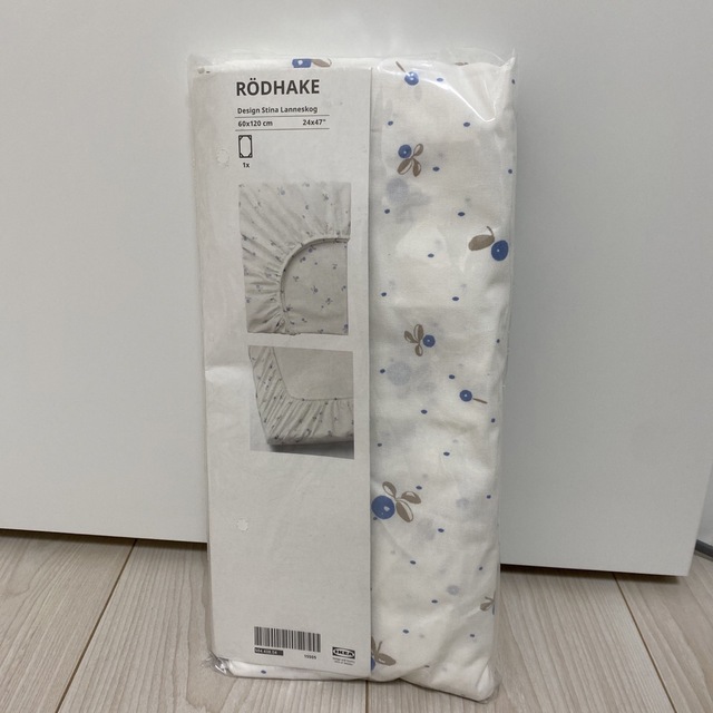 IKEA(イケア)のIKEA ボックスシーツ キッズ/ベビー/マタニティの寝具/家具(シーツ/カバー)の商品写真
