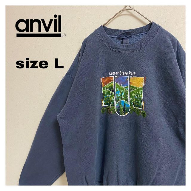 Anvil(アンビル)の☆オススメ☆ anvil スウェット　プリント　90s 古着 メンズのトップス(スウェット)の商品写真