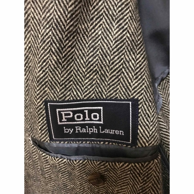 POLO RALPH LAUREN(ポロラルフローレン)のポロ　ラルフローレン　日本製　ヘリンボーン　テーラードジャケット メンズのジャケット/アウター(テーラードジャケット)の商品写真