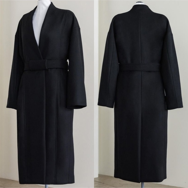 SIWEM ＊SUPER FINE WOOL KIMONO COAT　S レディースのジャケット/アウター(ロングコート)の商品写真