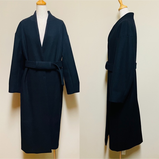 SIWEM ＊SUPER FINE WOOL KIMONO COAT　S レディースのジャケット/アウター(ロングコート)の商品写真