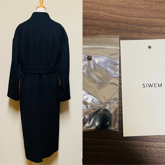 SIWEM ＊SUPER FINE WOOL KIMONO COAT　S レディースのジャケット/アウター(ロングコート)の商品写真