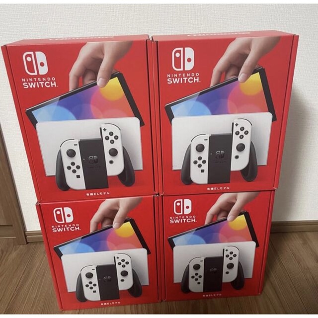 Nintendo Switch（有機ELモデル本体） 　ホワイト  ４台