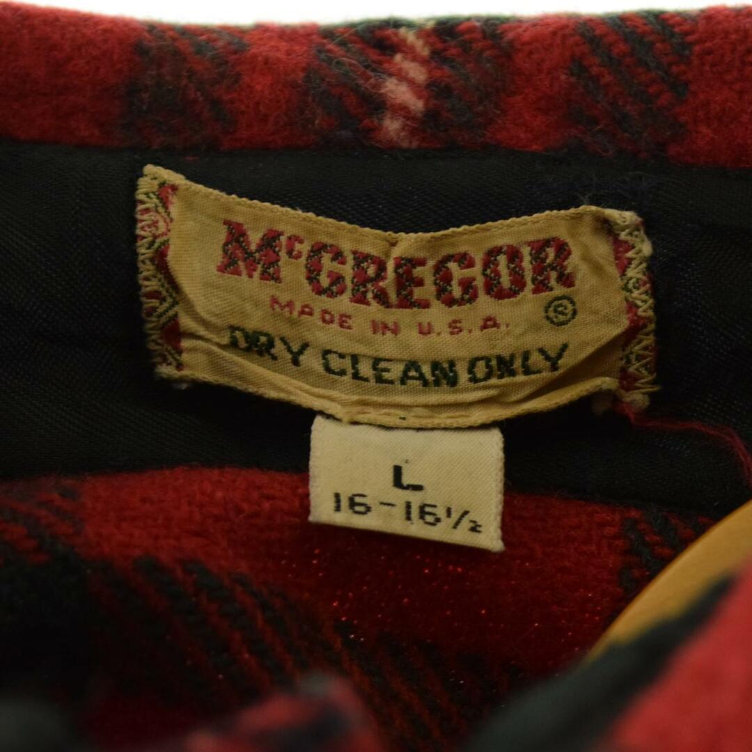 McGREGOR - 古着 マックレガー McGREGOR チェック柄 ウールシャツ USA