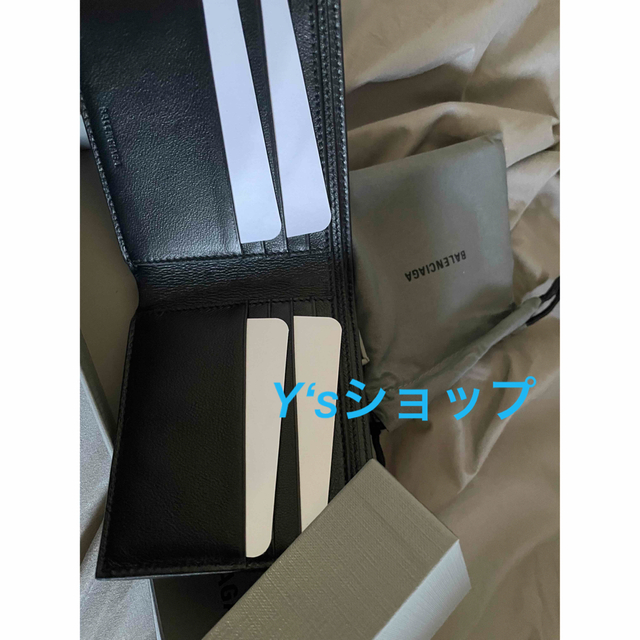 BALENCIAGA バレンシアガ キャッシュ レザーバイフォールド BALENCIAGA バレンシアガ キャッシュ レザーバイフォールド