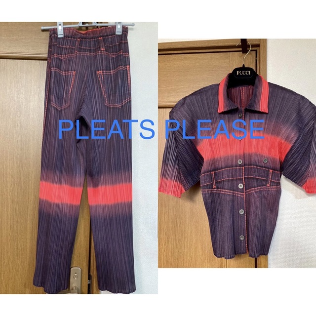 極美品✨プリーツプリーズ PLEATS PLEASE バイカラー ワンピース 2