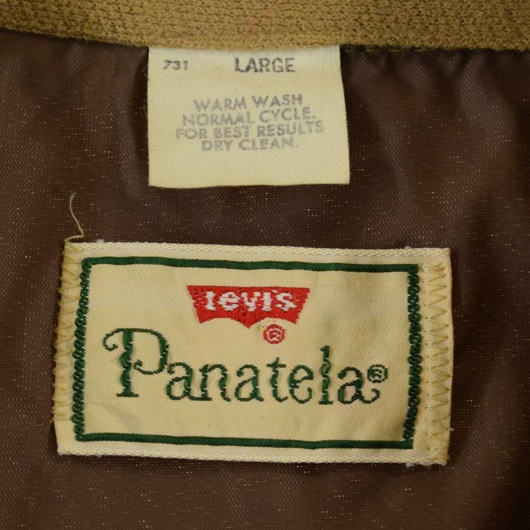 70年代 リーバイス Levi's PANATELA パナテラ オープンカラー 長袖 シャツジャケット メンズL ヴィンテージ /eaa30837270年代ランク
