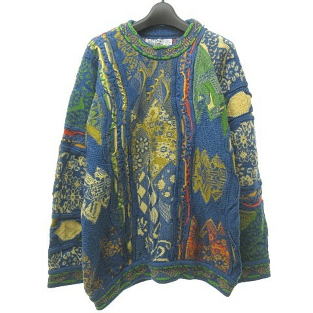 クージー COOGI BLUES 3D ニット セーター 青系 M ECR1749cm身幅