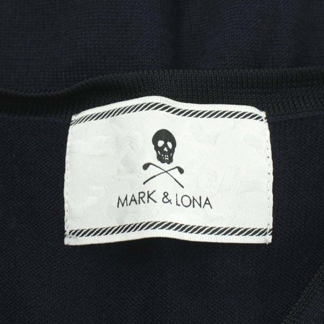 MARK&LONA ニット セーター 長袖 スカル ウール XL 紺 商品の状態 国内