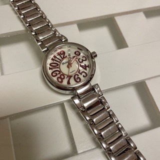 シルバー　レディース腕時計(腕時計)