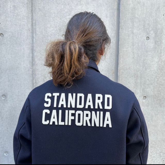 スタンダードカリフォルニア SD Varsity Jacket Navy (L)