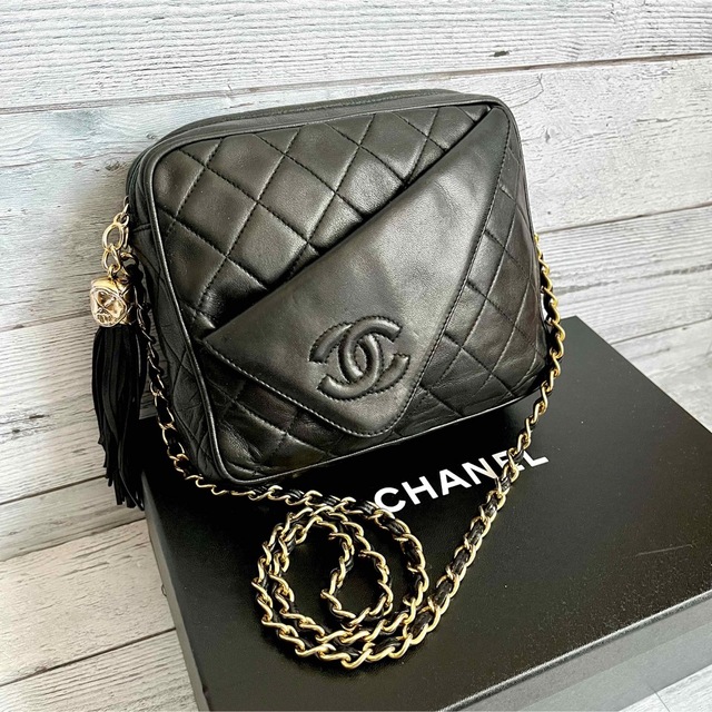 美品 正規品 CHANEL フリンジ ショルダーバッグ-