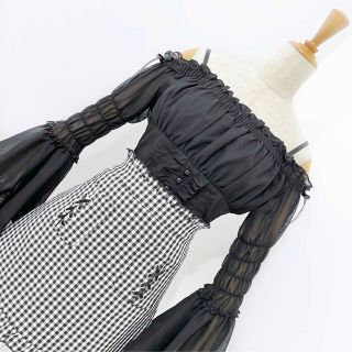 «BUBBLES» ゴシック 姫袖 量産型 地雷系 ブラック アンクルージュ 夏