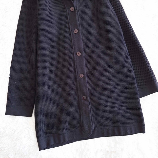 MaxMara(マックスマーラ)/ 襟付きロングカーディガン 銀タグ