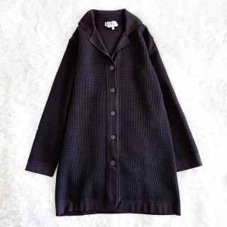 美品✨'S MaxMara カシミヤ混 ニットカーディガン フード チャコールM