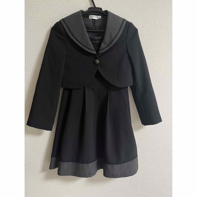 美品 CHOPIN ショパン 卒服 セーラー襟ワンピース 140cm 卒業式 黒 キッズ/ベビー/マタニティのキッズ服女の子用(90cm~)(ドレス/フォーマル)の商品写真