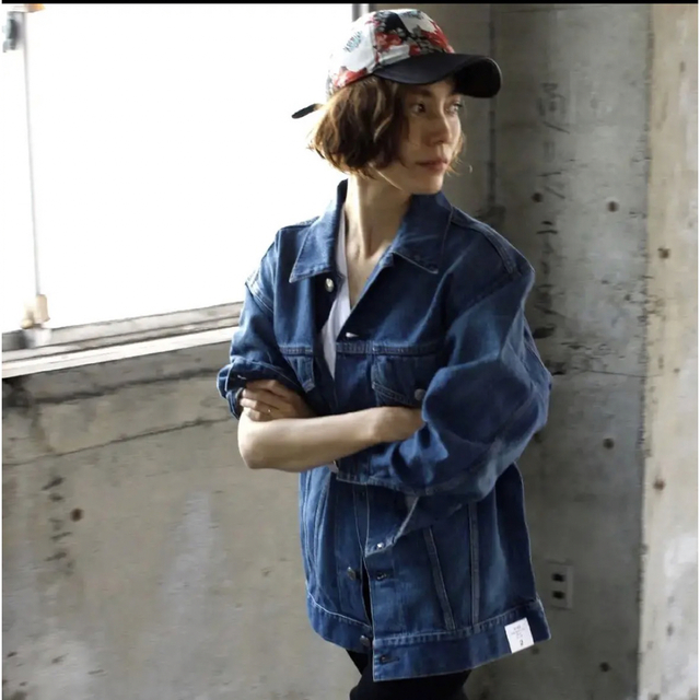 HYKE(ハイク)のHYKE DENIM JACKET TYPE3(BIG FIT) レディースのジャケット/アウター(Gジャン/デニムジャケット)の商品写真