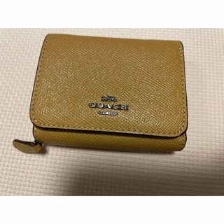 コーチ(COACH)のcoach ミニウォレット　イエロー　(財布)