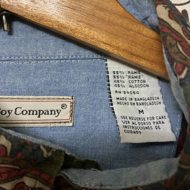 USA古着/Bugle Boy Company/長袖ペイズリー柄シャツ/374 メンズのトップス(シャツ)の商品写真