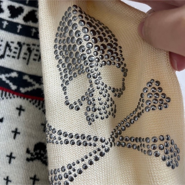 美品 ROEN ロエン 骸骨 ニット セーター ガイコツ トップス
