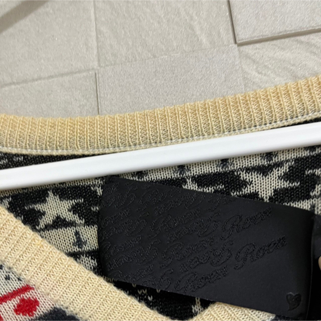 美品 ROEN ロエン 骸骨 ニット セーター ガイコツ トップス