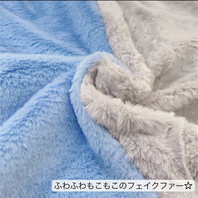 NieR 超ふわもこアウター 水色×グレー 新品未使用の通販 by キキララ's