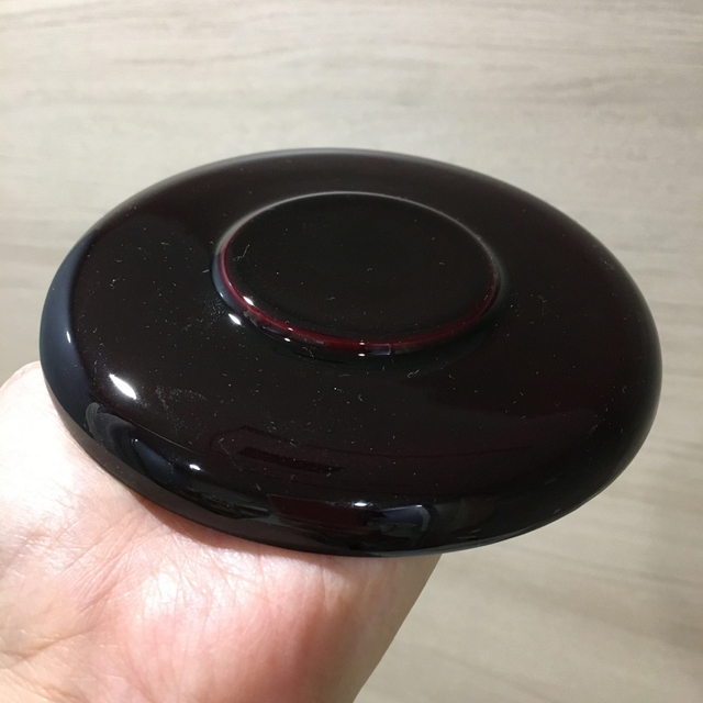 茶托5客　胡蝶蘭　合成漆器　半額以下 エンタメ/ホビーの美術品/アンティーク(漆芸)の商品写真