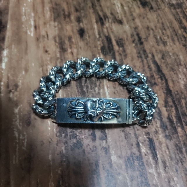 Chrome Hearts(クロムハーツ)の最終値下げクロムハーツ　フローラルハートID エクストラファンシー　ブレスレット メンズのアクセサリー(ブレスレット)の商品写真