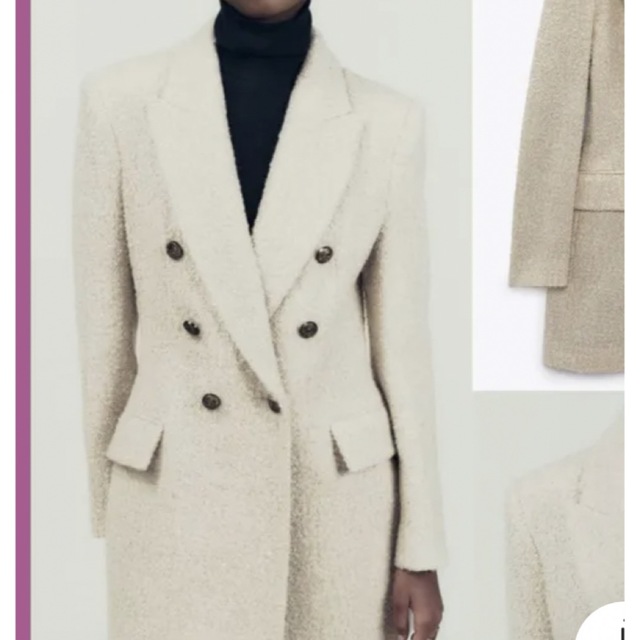 ZARA LIMITED EDITION ロングブークレ コート 高級 exoroom.jp