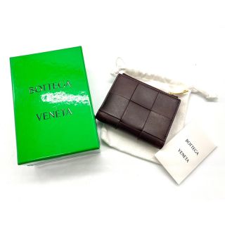 ボッテガヴェネタ 2つ折り財布 カセット マキシ ブラウン レザー 正規品 | フリマアプリ ラクマ