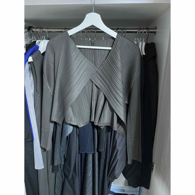 pleats please issey miyake カーディガン　ブラウン