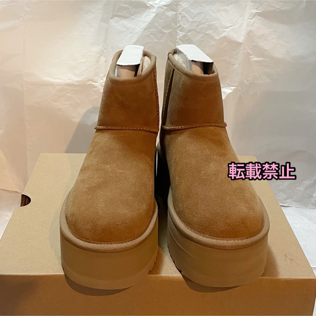 正規品 UGG クラシック ミニ プラットフォーム チェスナット 厚底 ブーツ 3