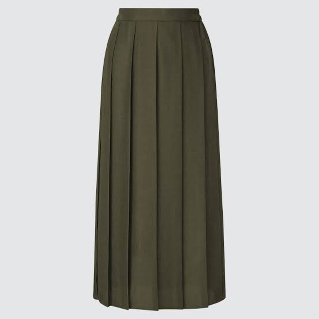 UNIQLO(ユニクロ)のワイドプリーツスカート レディースのスカート(ひざ丈スカート)の商品写真