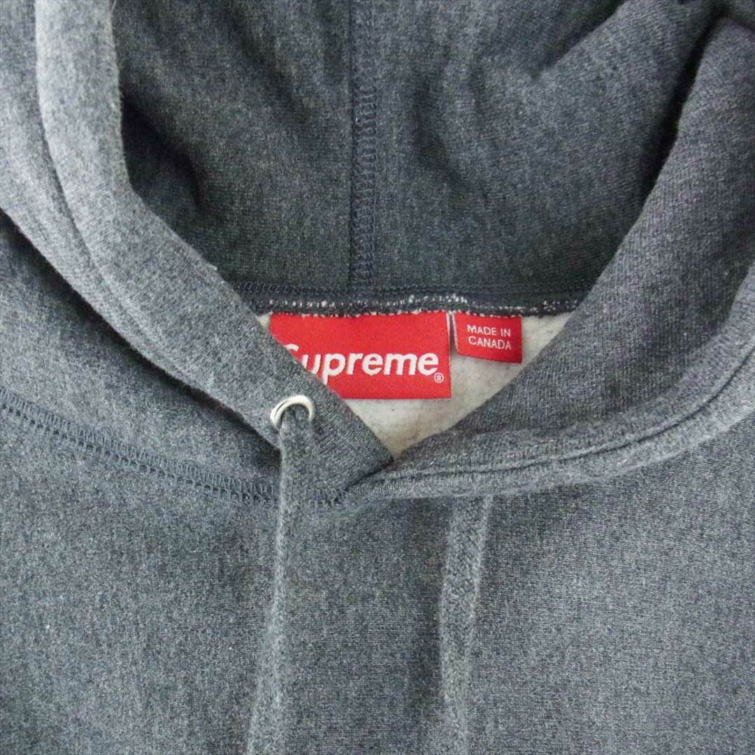 Supreme シュプリーム パーカー 21AW Box Logo Hooded Sweatshirt Charcoal ボックス ロゴ スウェット パーカー  グレー系 L