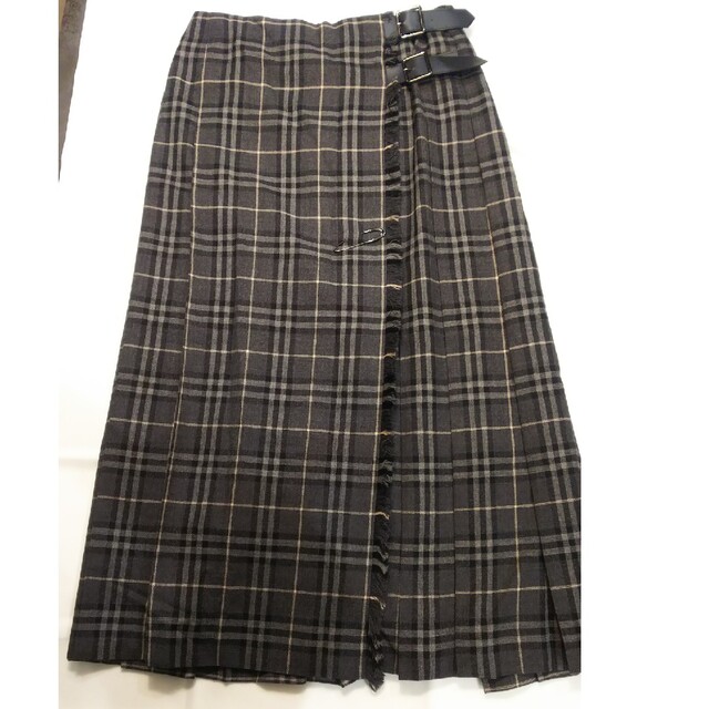 BURBERRY - バーバリー ロンドン 巻きスカート ノバチェック 40 グレー