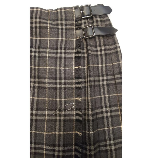 BURBERRY - バーバリー ロンドン 巻きスカート ノバチェック 40 グレー
