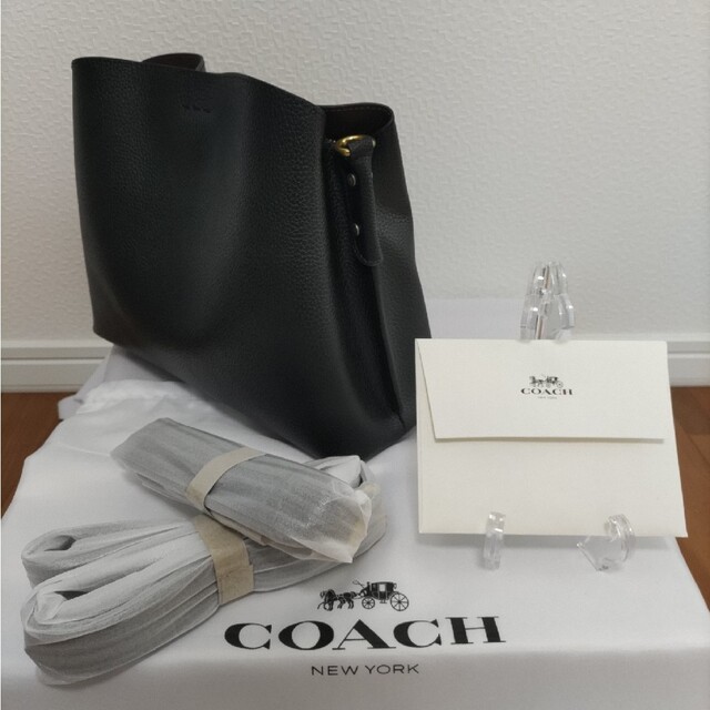 COACH コーチ ショルダーバッグ ウイロー 肩掛け ブラック