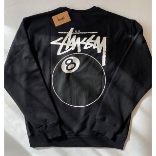 ステューシー(STUSSY)の【Lサイズ】新品 タグ付き stussy 8ボール スウェット ブラック(スウェット)