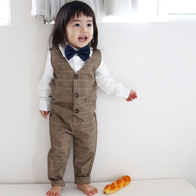 男の子 フォーマルスーツ 110cm  入園式 入学式 スーツ  キッズ/ベビー/マタニティのキッズ服男の子用(90cm~)(ドレス/フォーマル)の商品写真