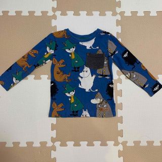 ムーミン(MOOMIN)のムーミン　ベビー　キッズ　ロンT  カットソー　トップス　ブルー　92cm(Tシャツ/カットソー)