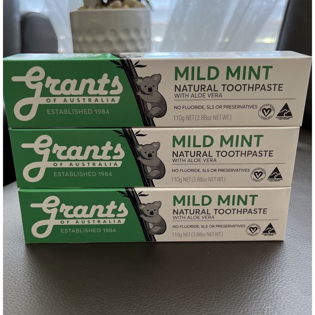3本セット　グランツ 無添加　フッ素不使用　歯磨き粉　Grants    コスメ/美容のオーラルケア(歯磨き粉)の商品写真