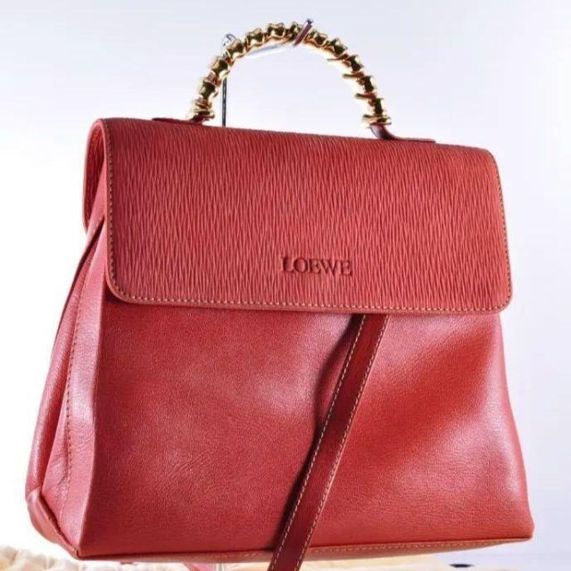 LOEWE　ロエベ　ショルダー　ハンドバッグ　2WAY　ベラスケス　レッドレディース