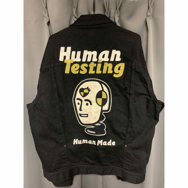 HUMAN MADE(ヒューマンメイド)のHUMAN MADE HUMAN TESTING DENIM JACKET メンズのジャケット/アウター(Gジャン/デニムジャケット)の商品写真