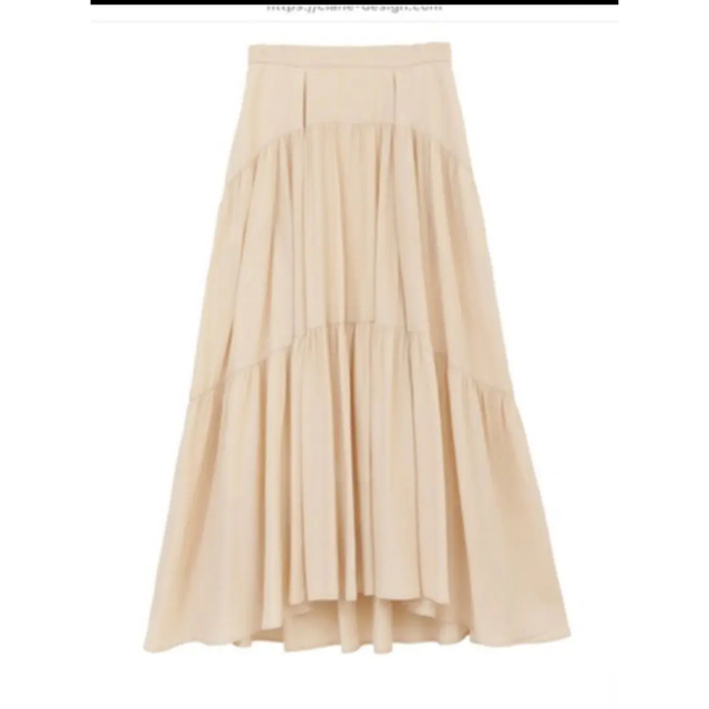 CLANE  CURVE LINE TIERED SKIRT 3