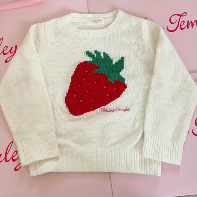 Shirley Temple(シャーリーテンプル)の🍓ご専用です🍓シャーリーテンプル🎀マシュマロニット🍓120 キッズ/ベビー/マタニティのキッズ服女の子用(90cm~)(ニット)の商品写真