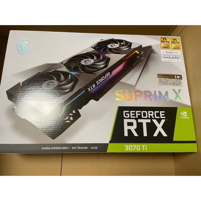 人気満点 Ti 3070 RTX GeForce MSI SUPRIM 新品 8G X PCパーツ - www